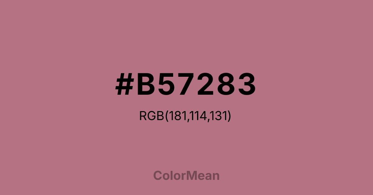 #B57283 color swatch