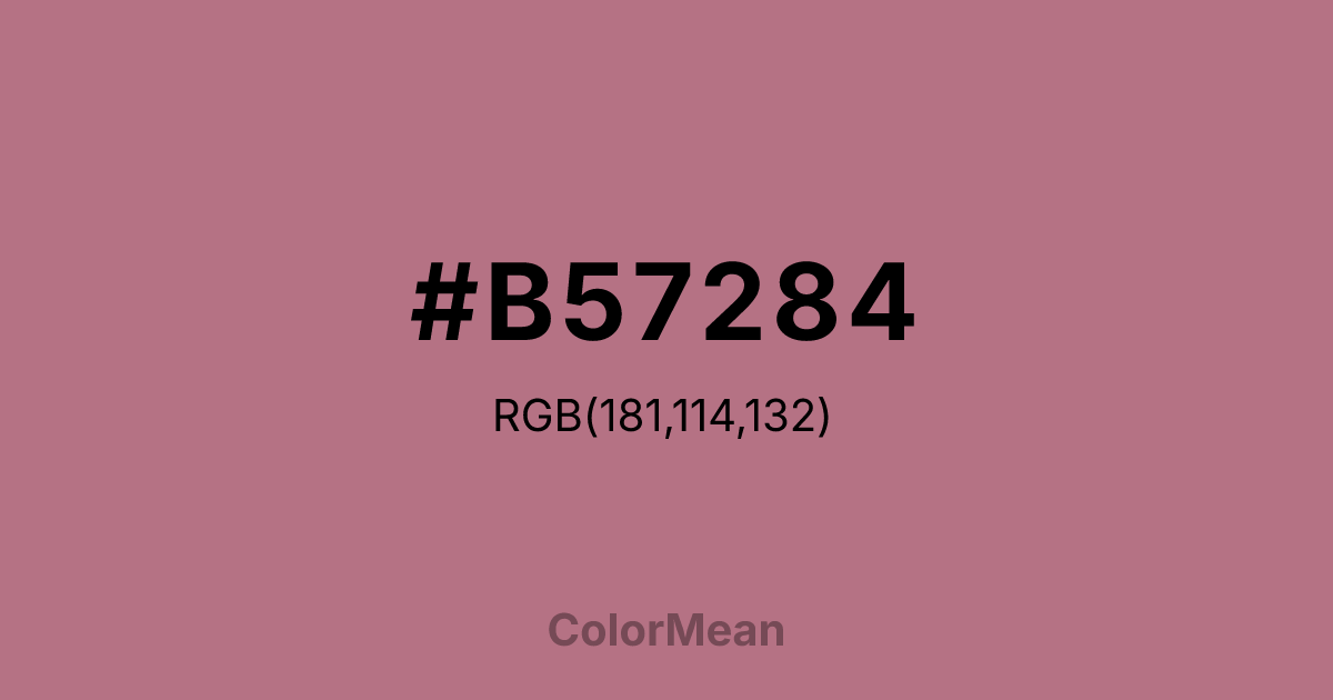 #B57284 color swatch
