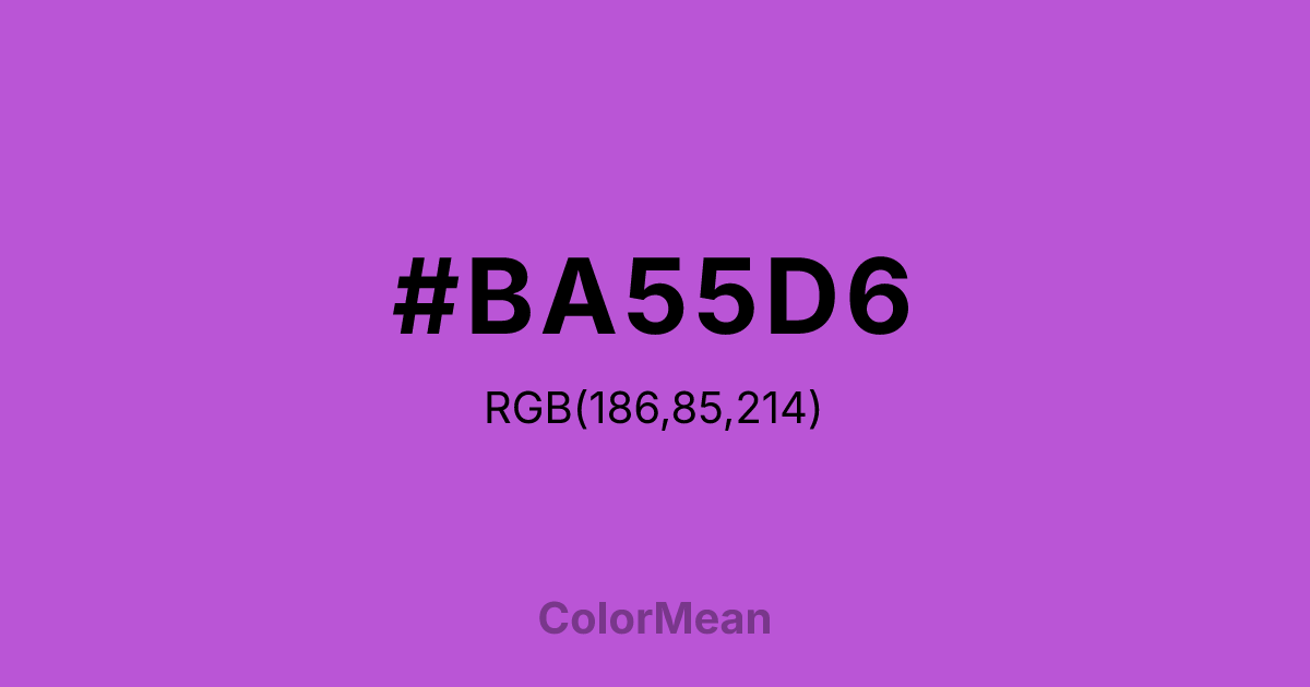 #BA55D6 color swatch
