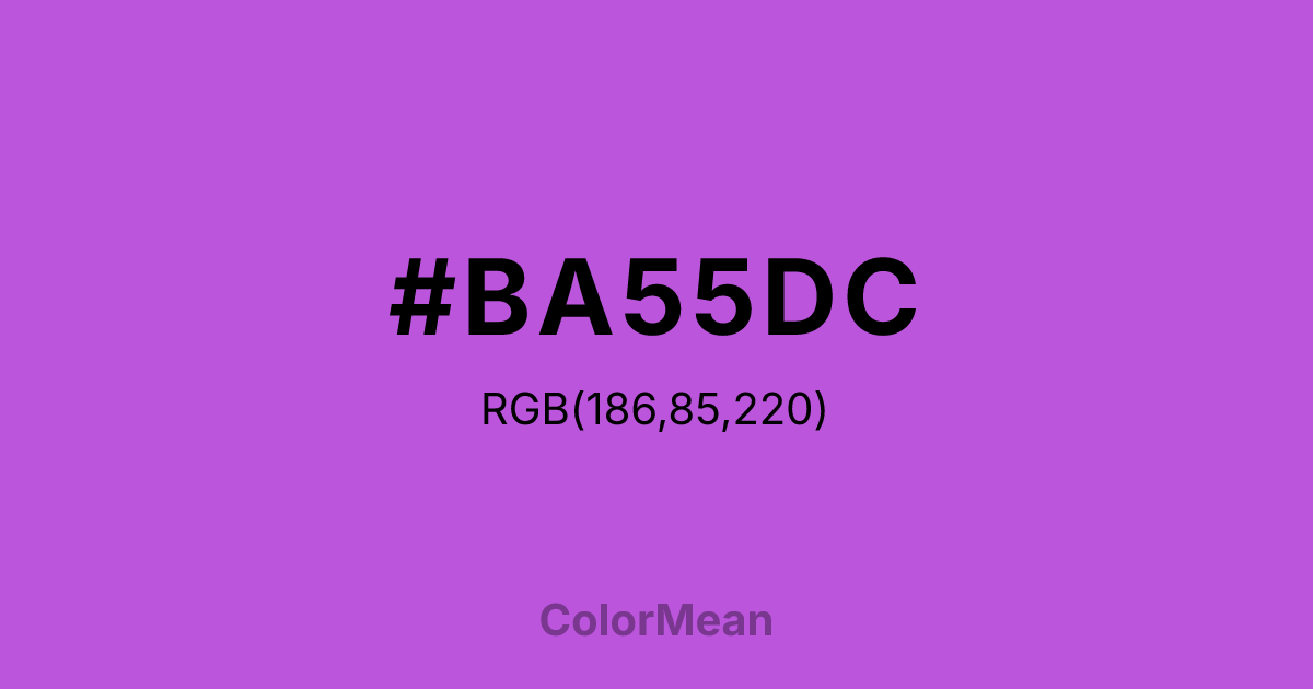 #BA55DC color swatch