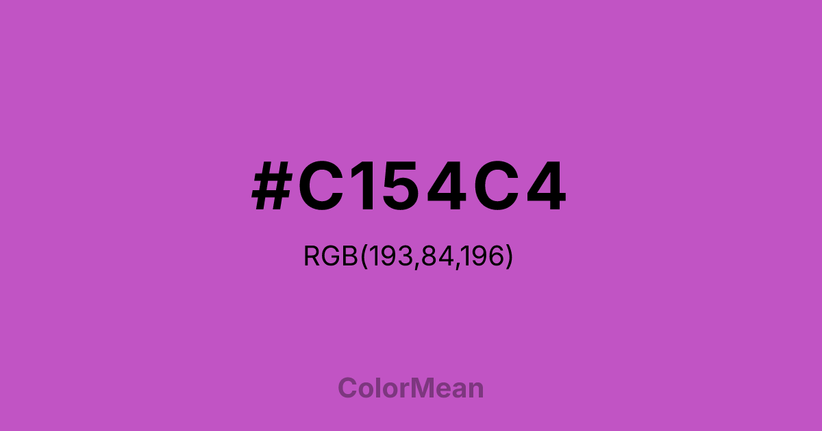 #C154C4 color swatch