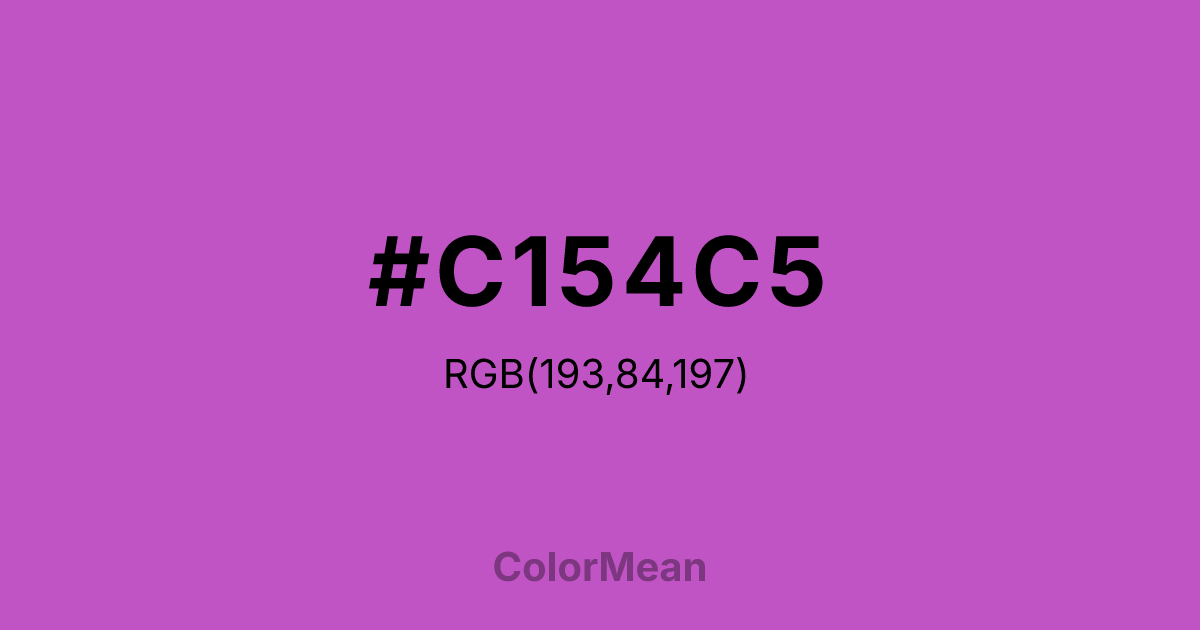 #C154C5 color swatch