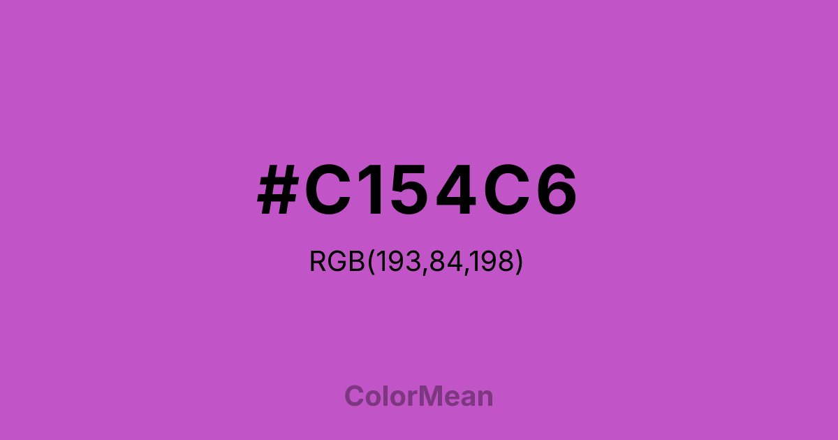 #C154C6 color swatch