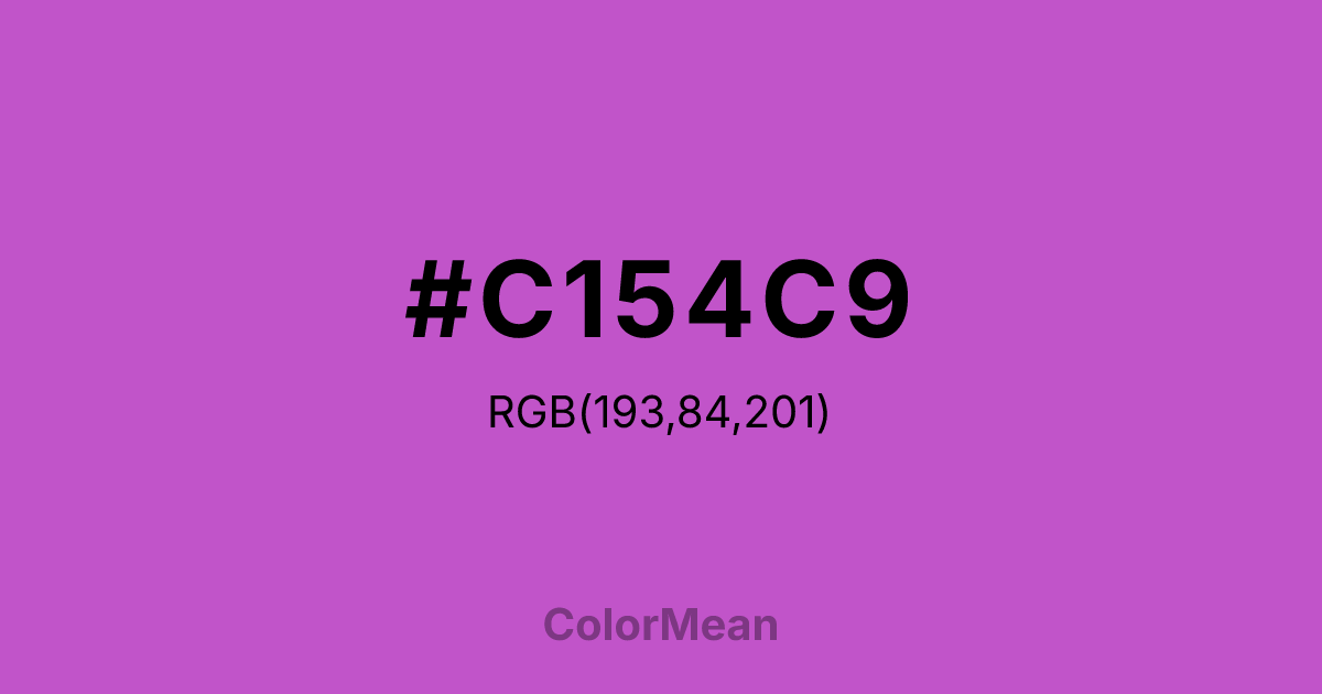 #C154C9 color swatch