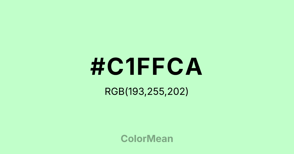 #C1FFCA color swatch