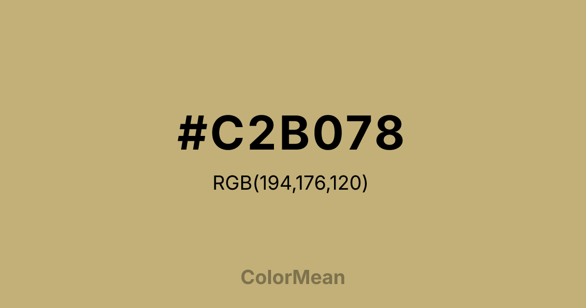 #C2B078 color swatch