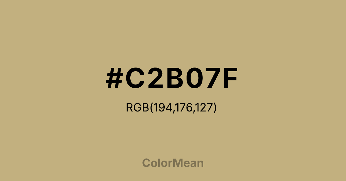 #C2B07F color swatch