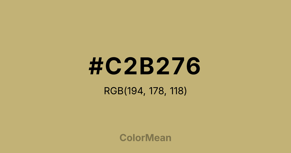 #C2B276 color swatch