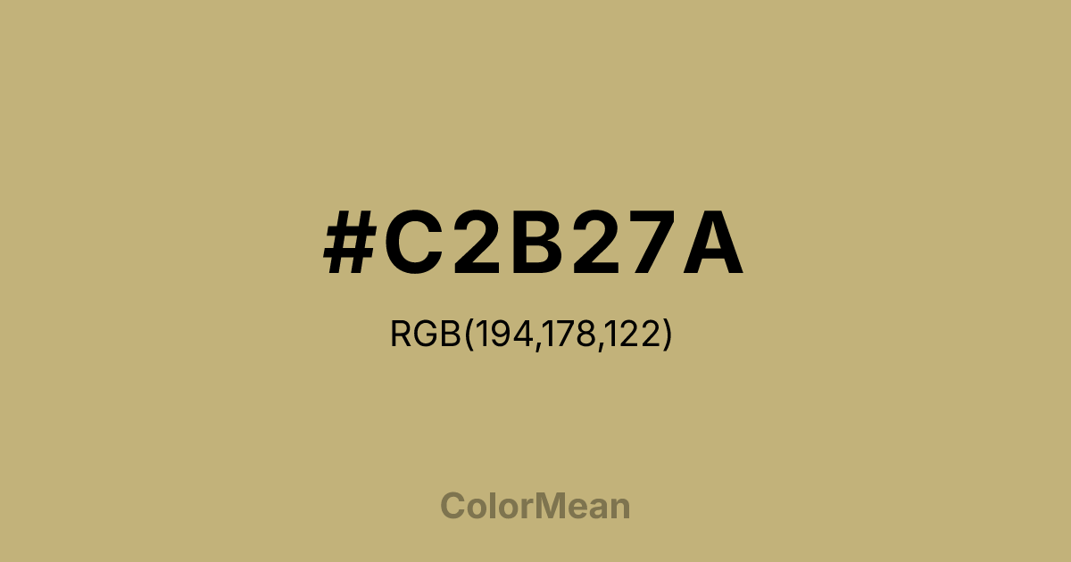 #C2B27A color swatch