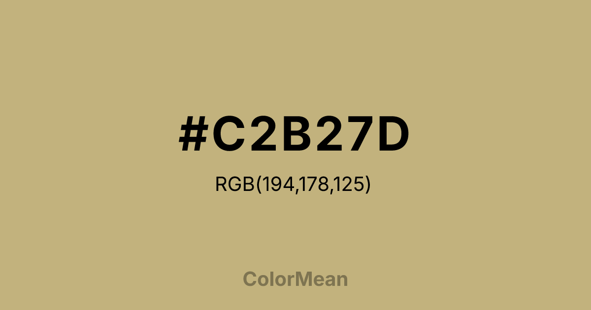 #C2B27D color swatch
