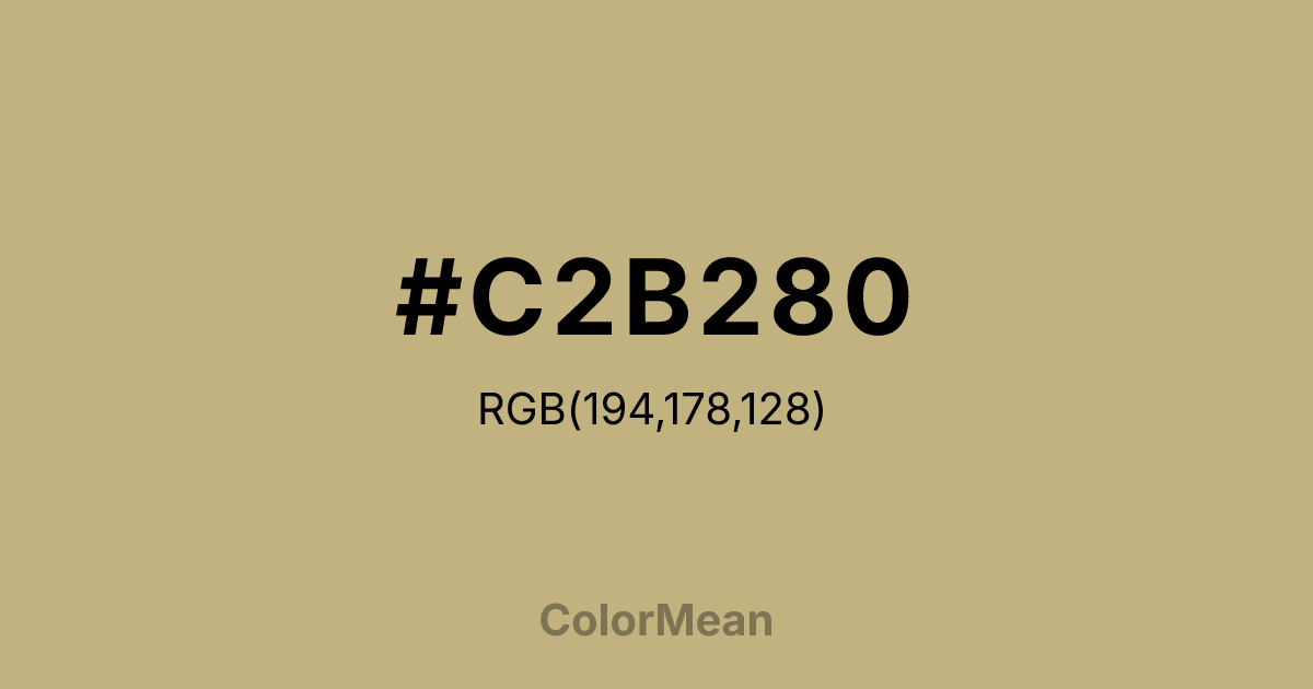 #C2B280 color swatch