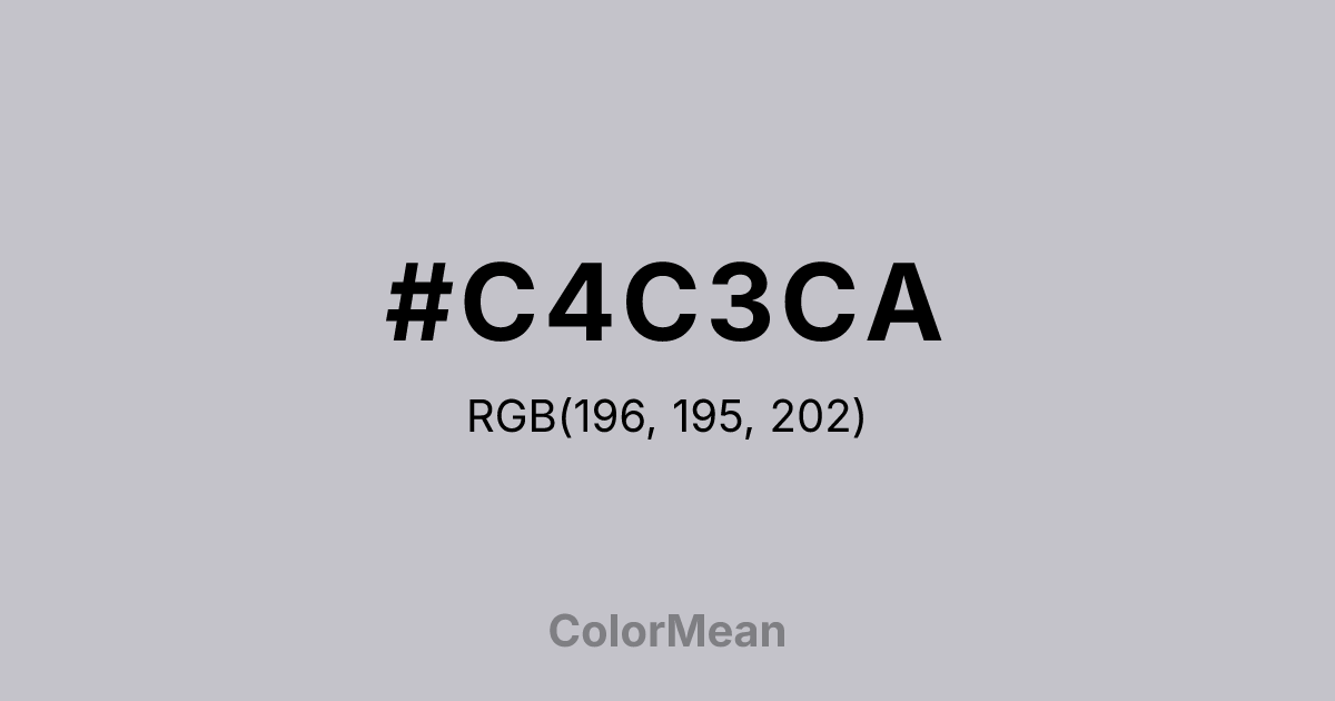 #C4C3CA color swatch