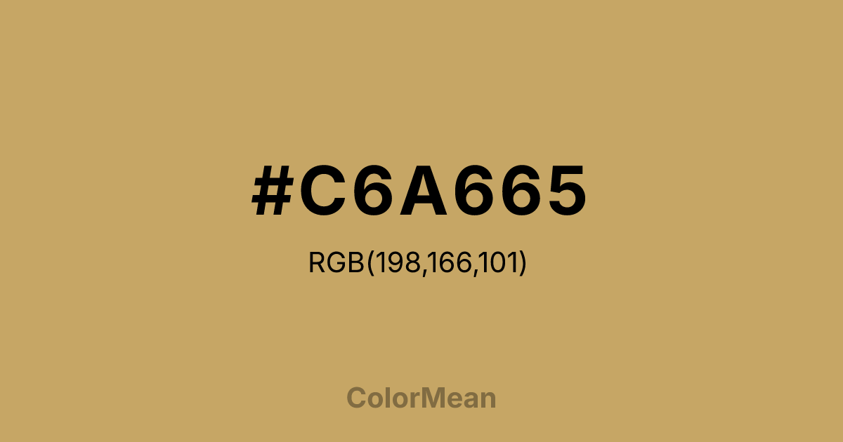 #C6A665 color swatch