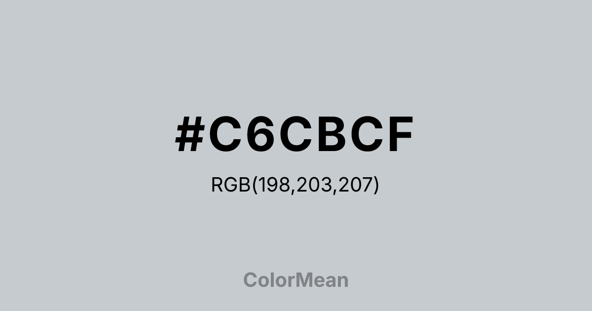 #C6CBCF color swatch