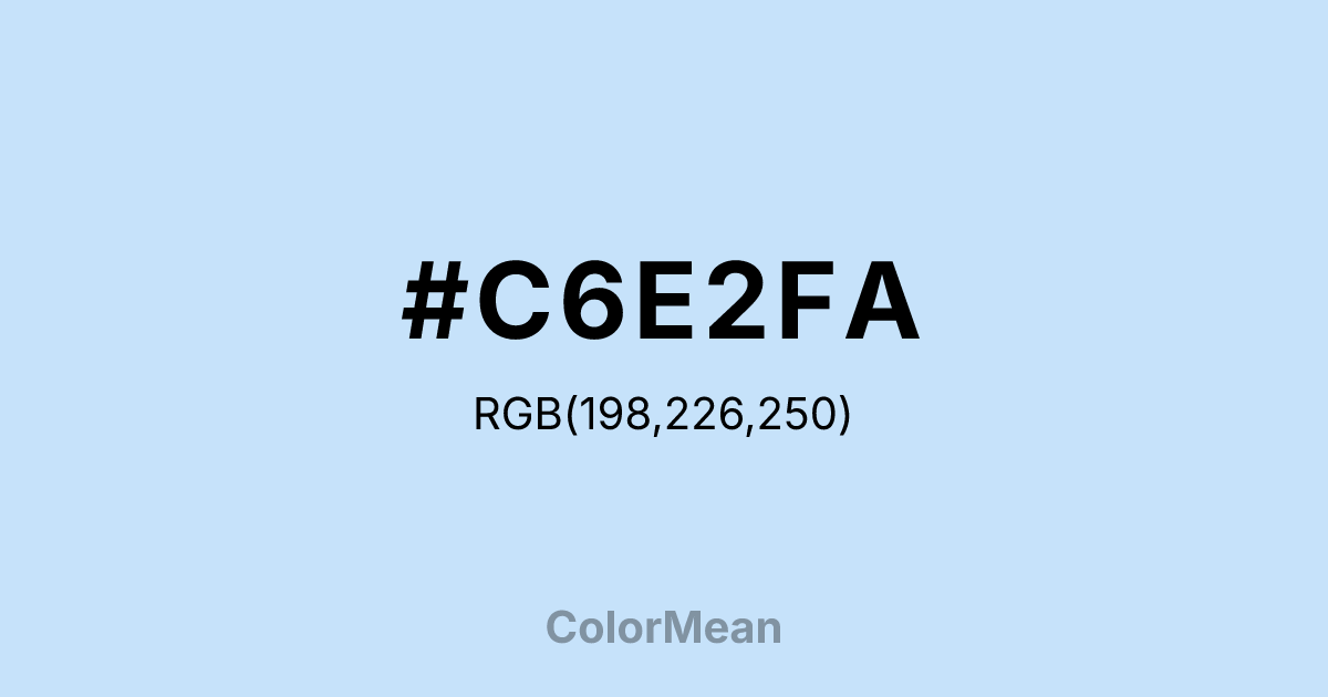 #C6E2FA color swatch