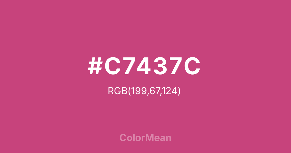 #C7437C color swatch