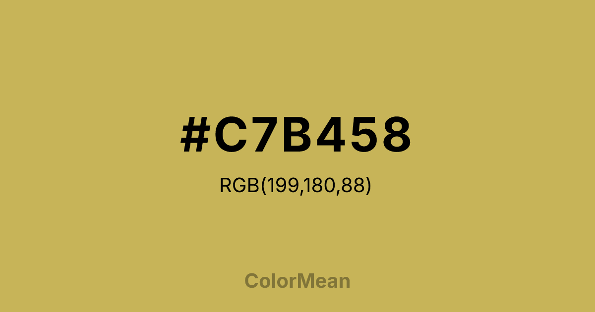 #C7B458 color swatch