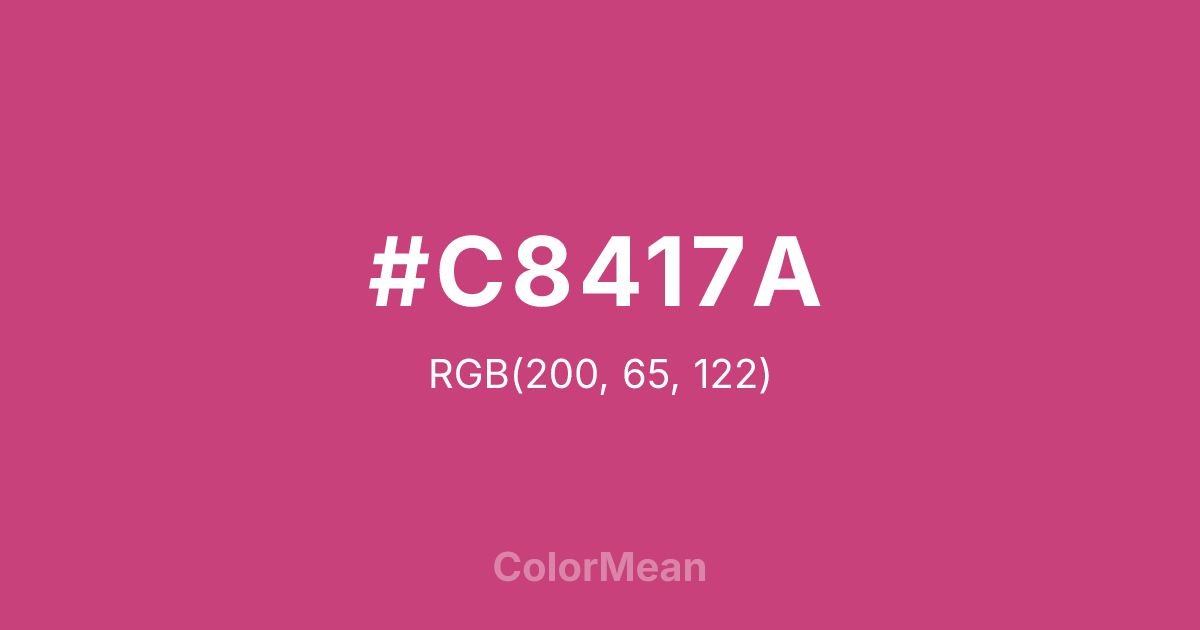 #C8417A color swatch