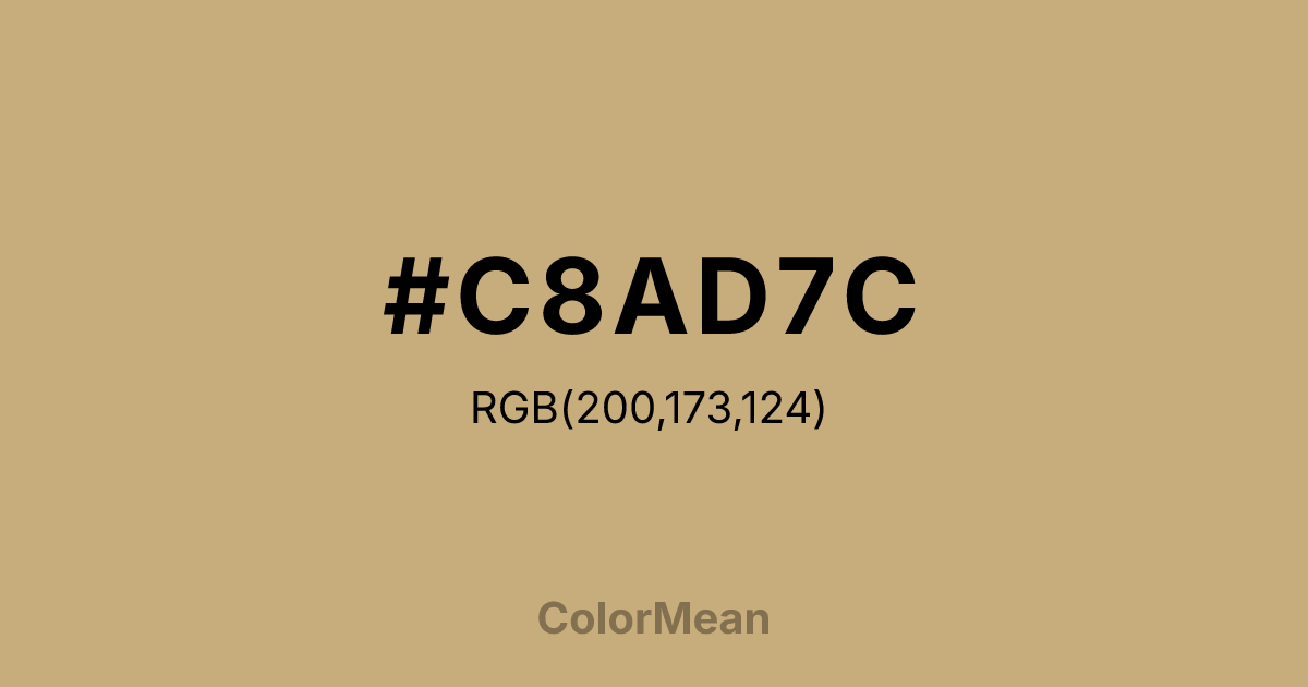 #C8AD7C color swatch