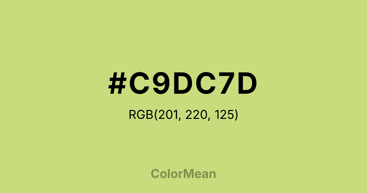 #C9DC7D color swatch