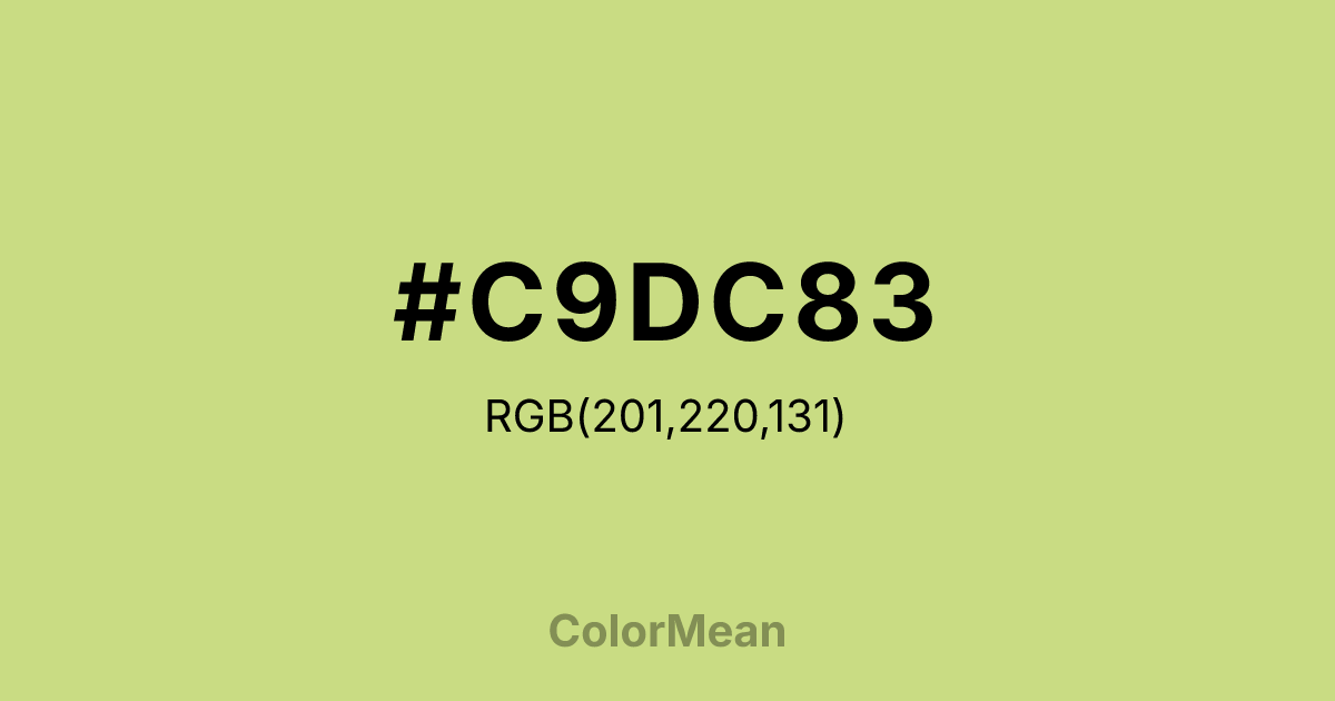 #C9DC83 color swatch