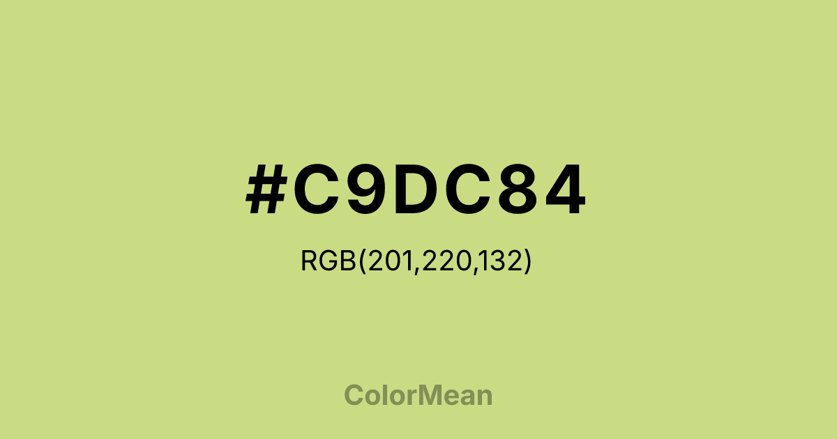 #C9DC84 color swatch