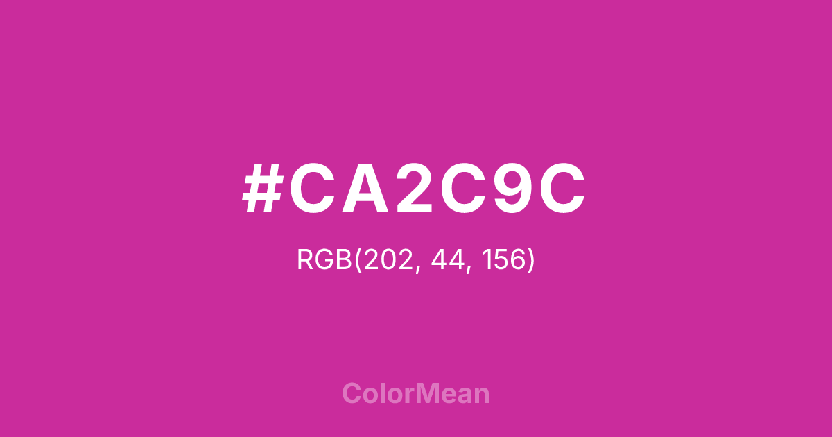 #CA2C9C color swatch