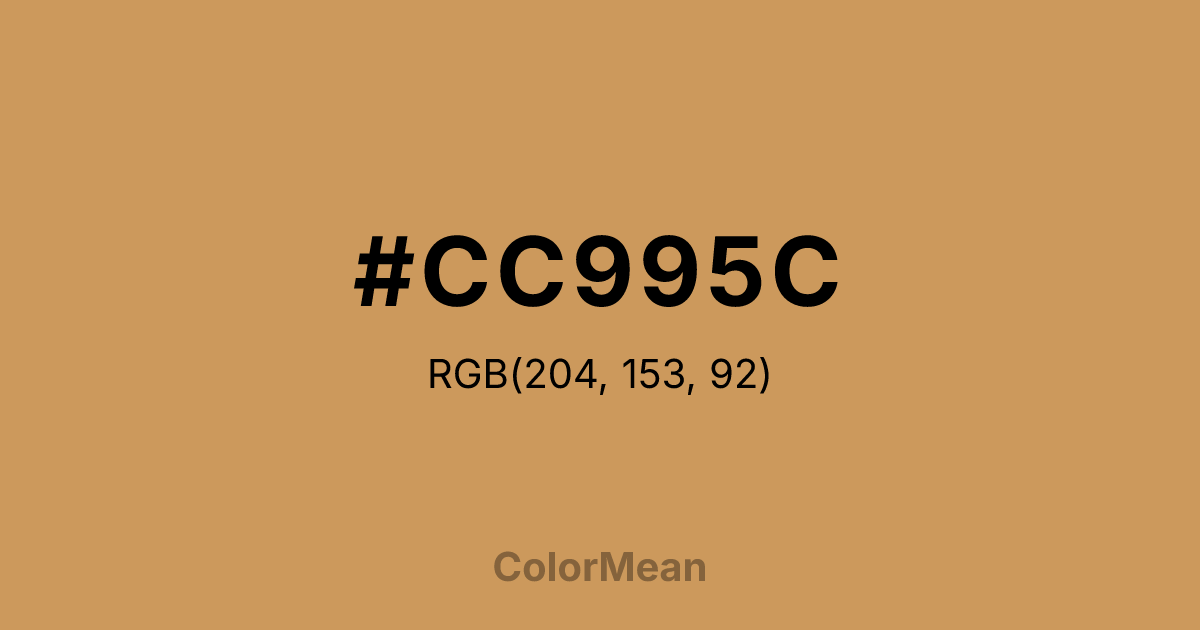 #CC995C color swatch