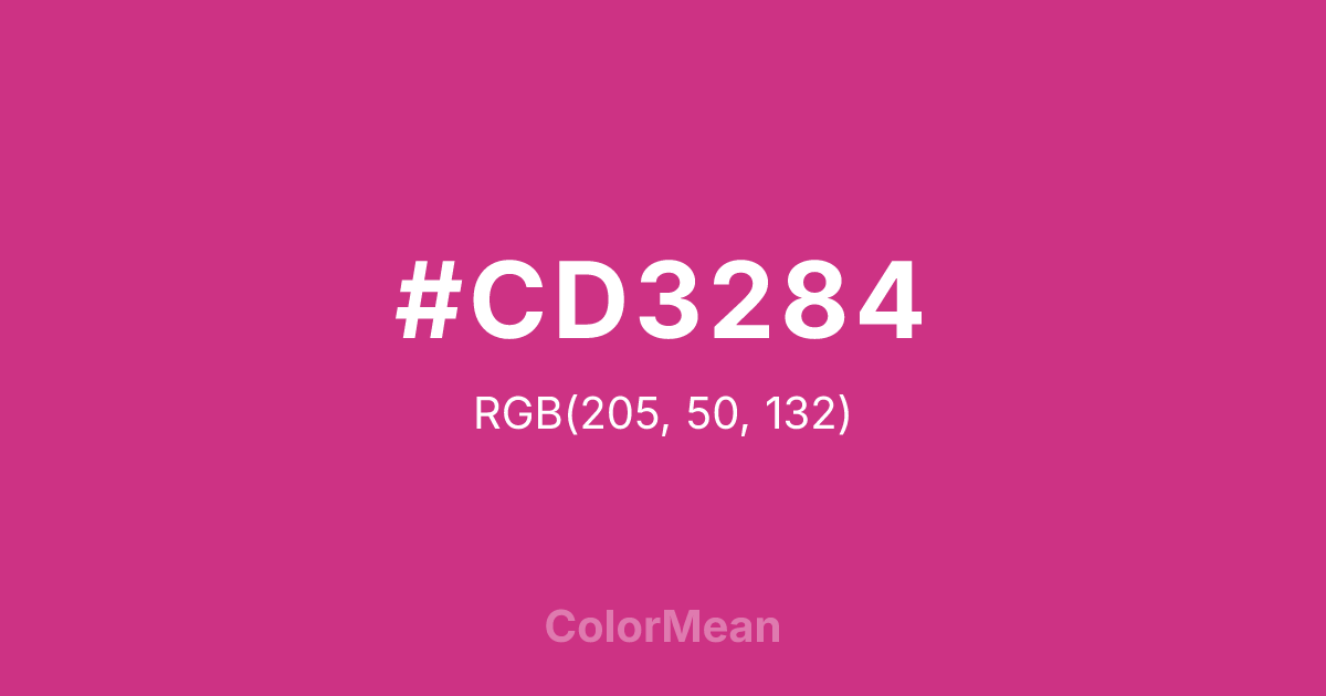 #CD3284 color swatch