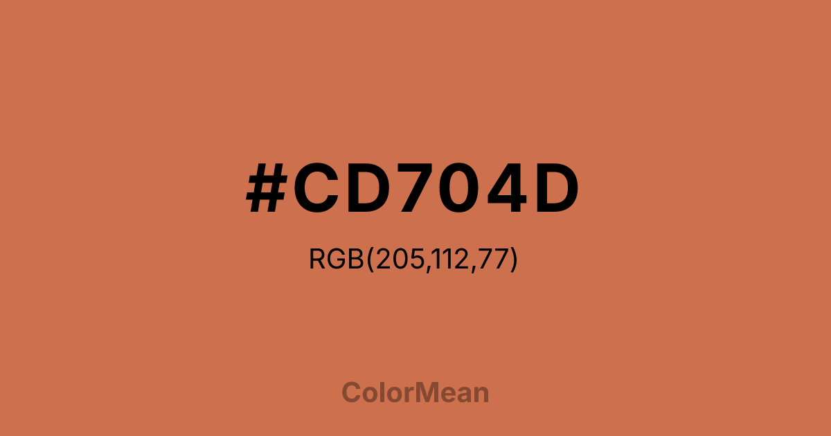 #CD704D color swatch