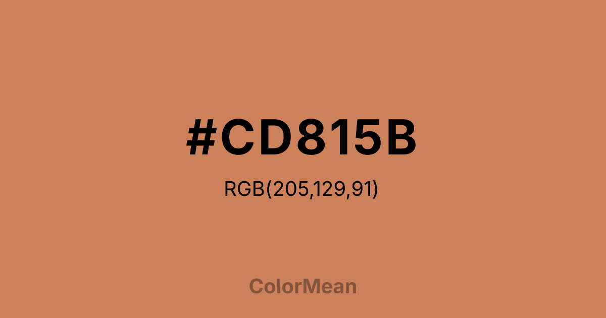 #CD815B color swatch