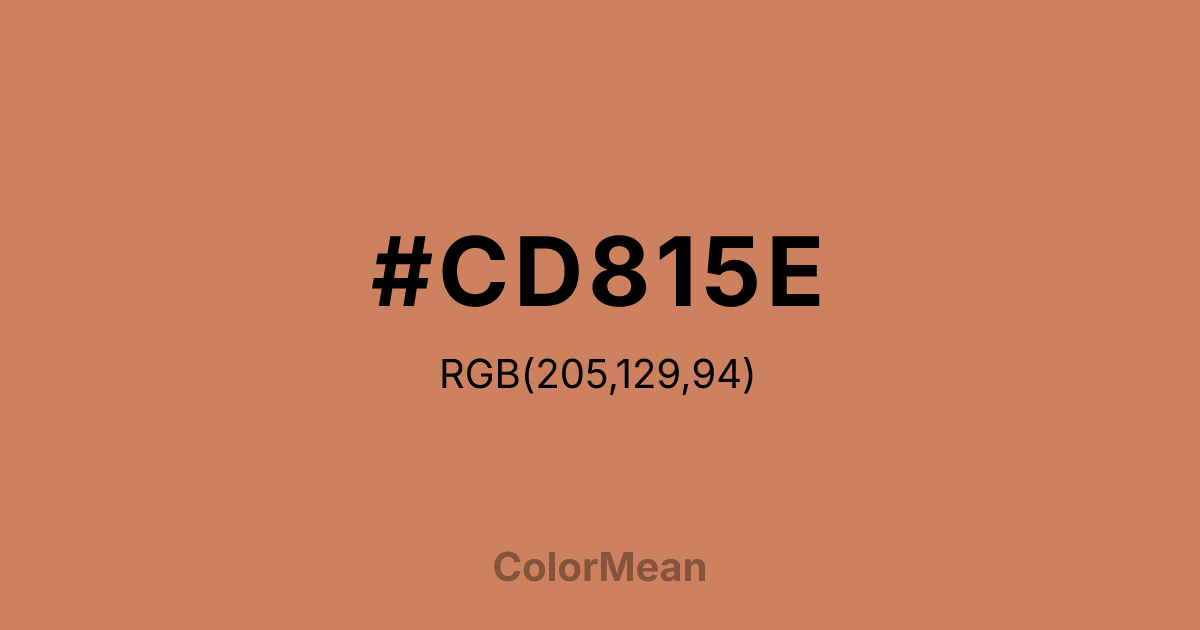 #CD815E color swatch