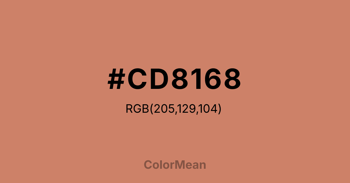 #CD8168 color swatch