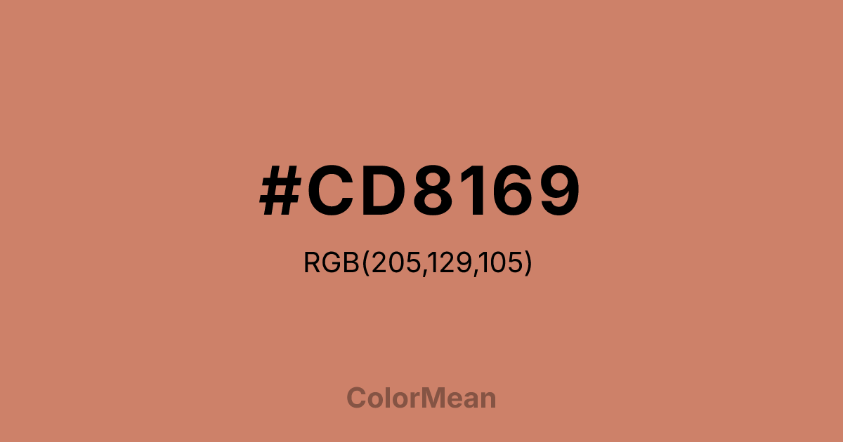 #CD8169 color swatch