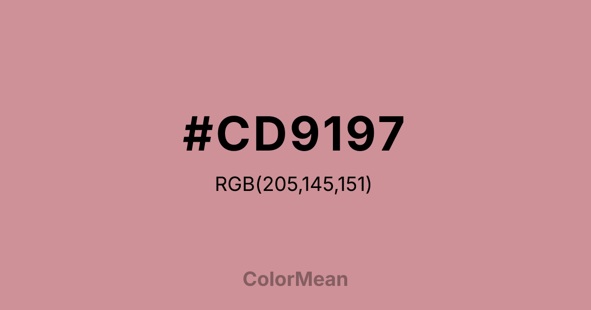 #CD9197 color swatch