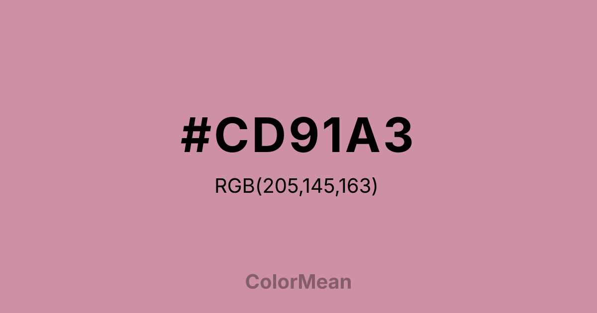 #CD91A3 color swatch