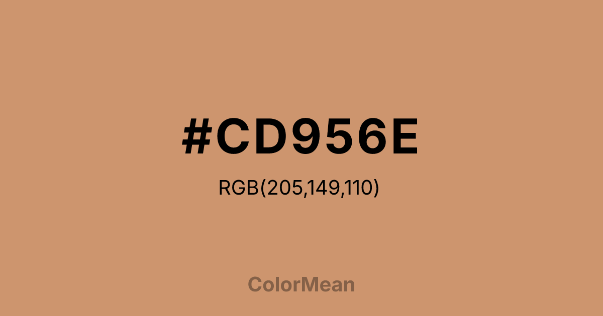 #CD956E color swatch