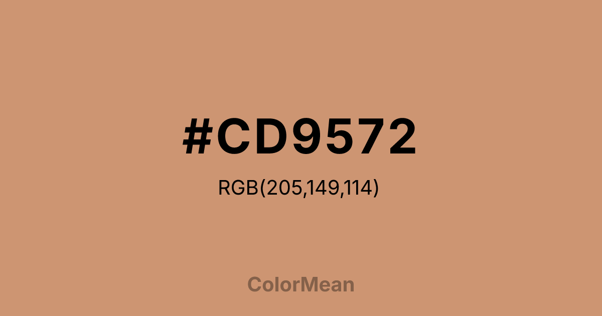#CD9572 color swatch