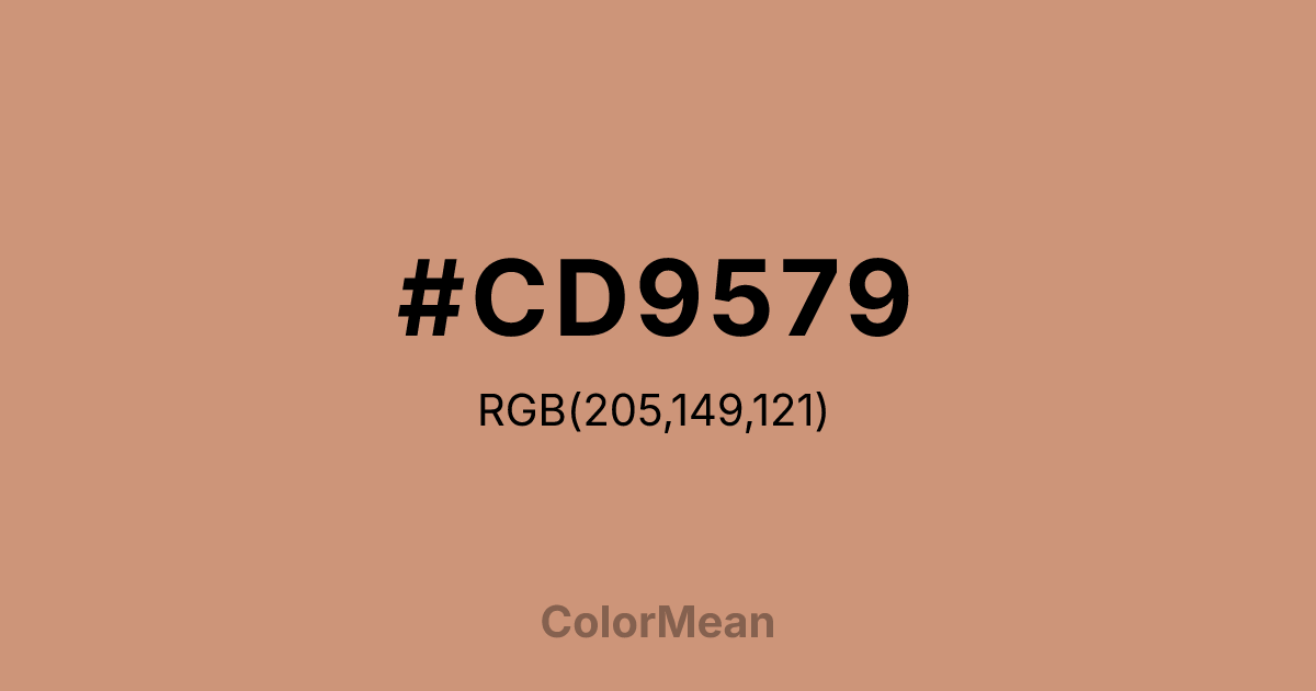 #CD9579 color swatch
