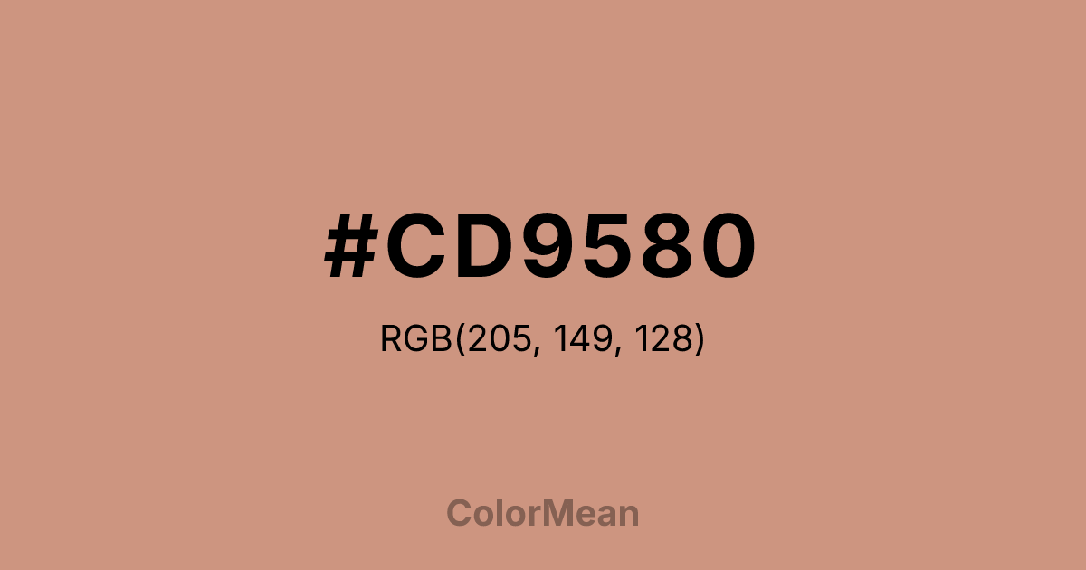 #CD9580 color swatch
