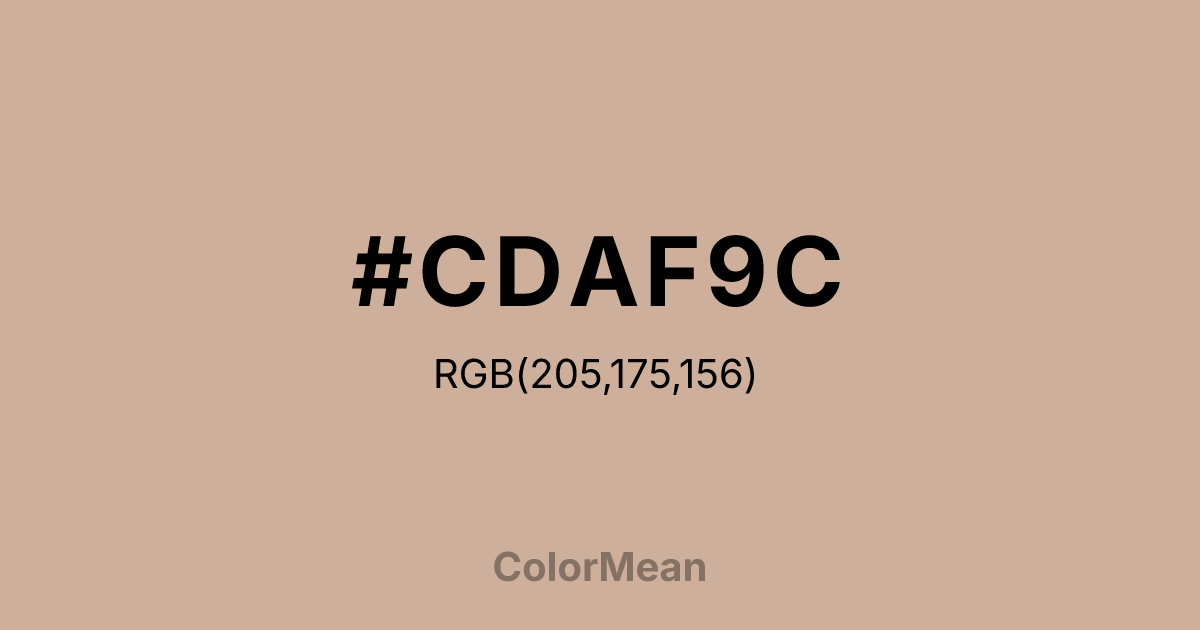 #CDAF9C color swatch