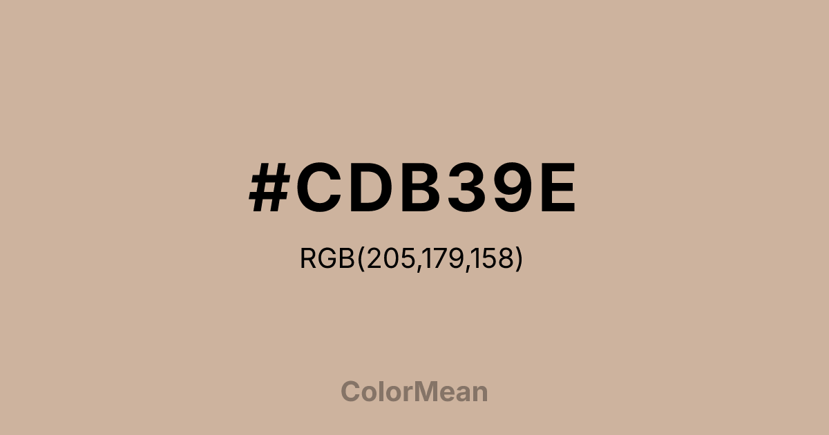 #CDB39E color swatch