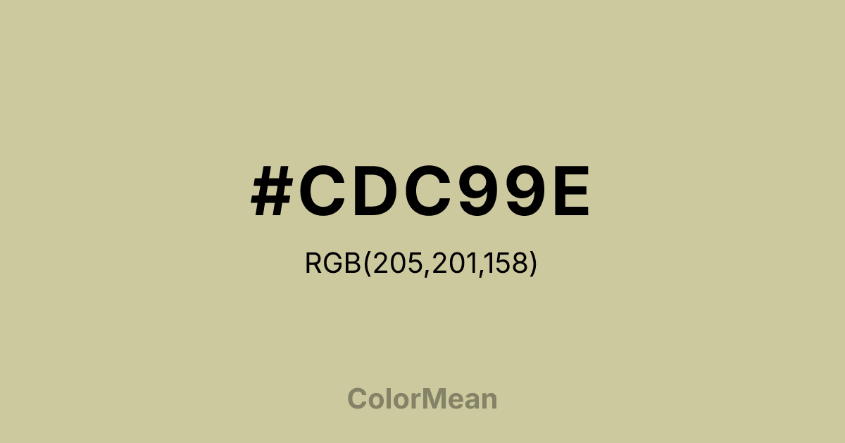 #CDC99E color swatch