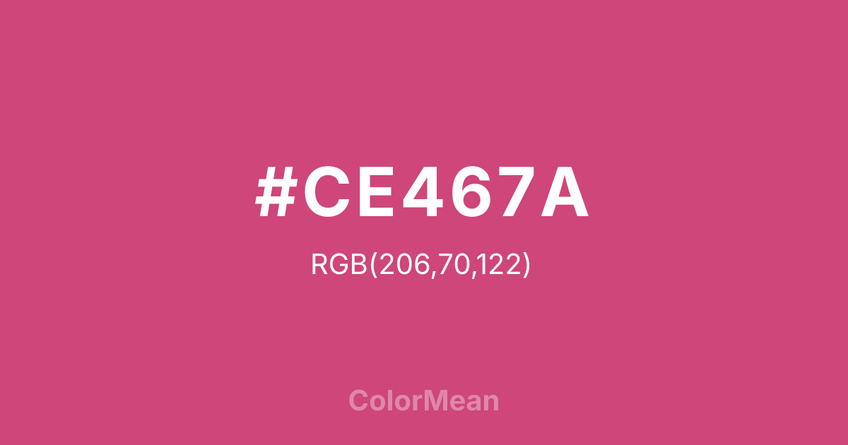 #CE467A color swatch