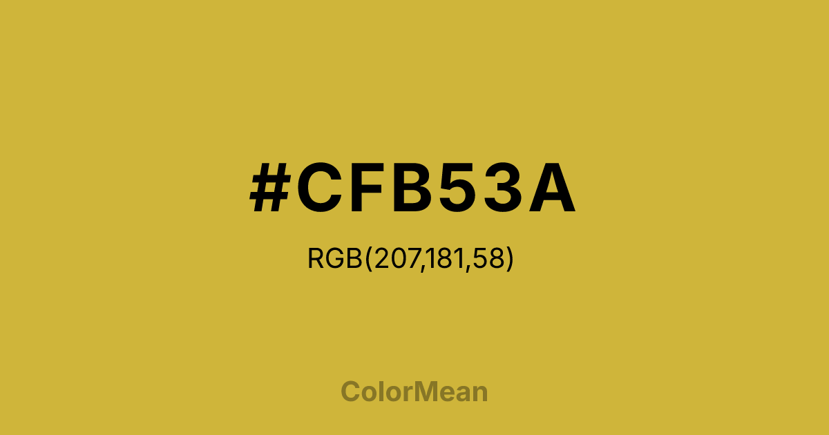 #CFB53A color swatch