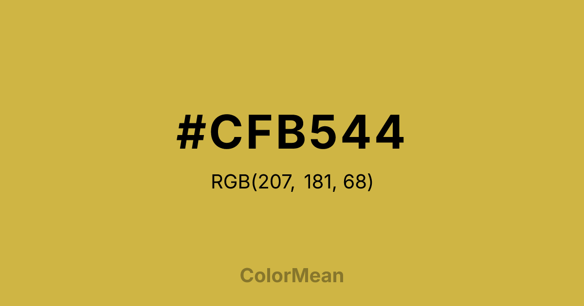 #CFB544 color swatch