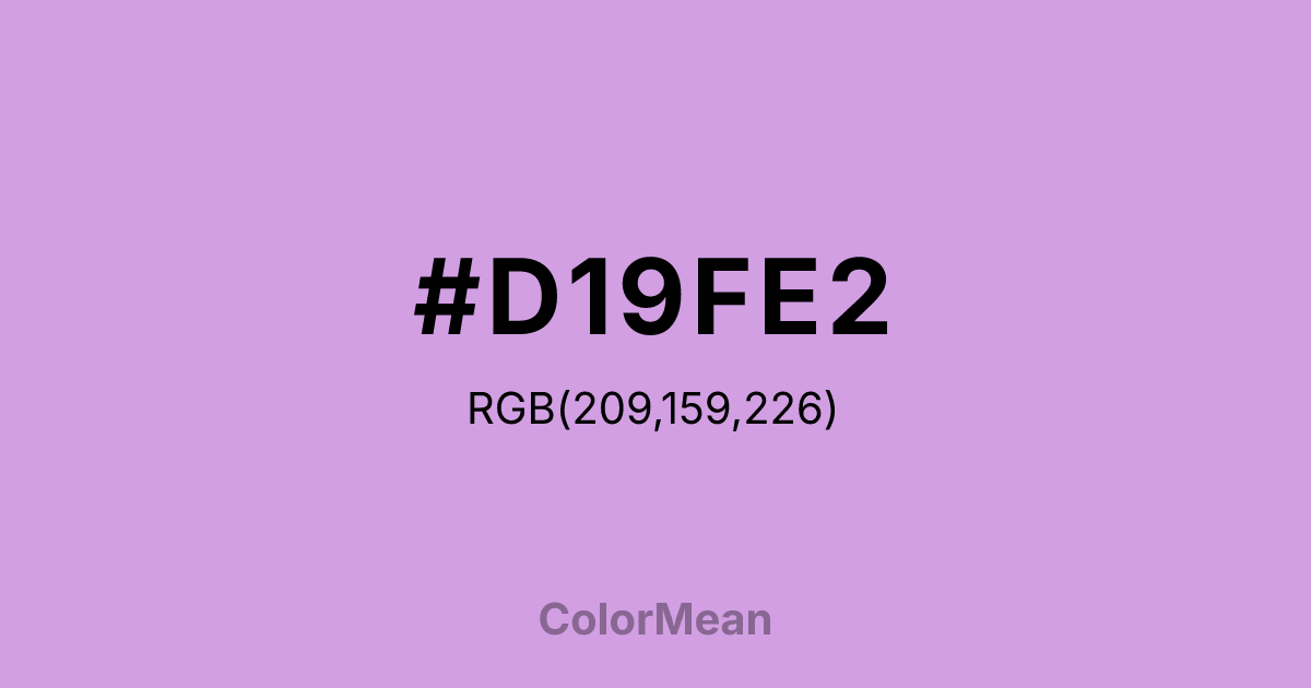 #D19FE2 color swatch