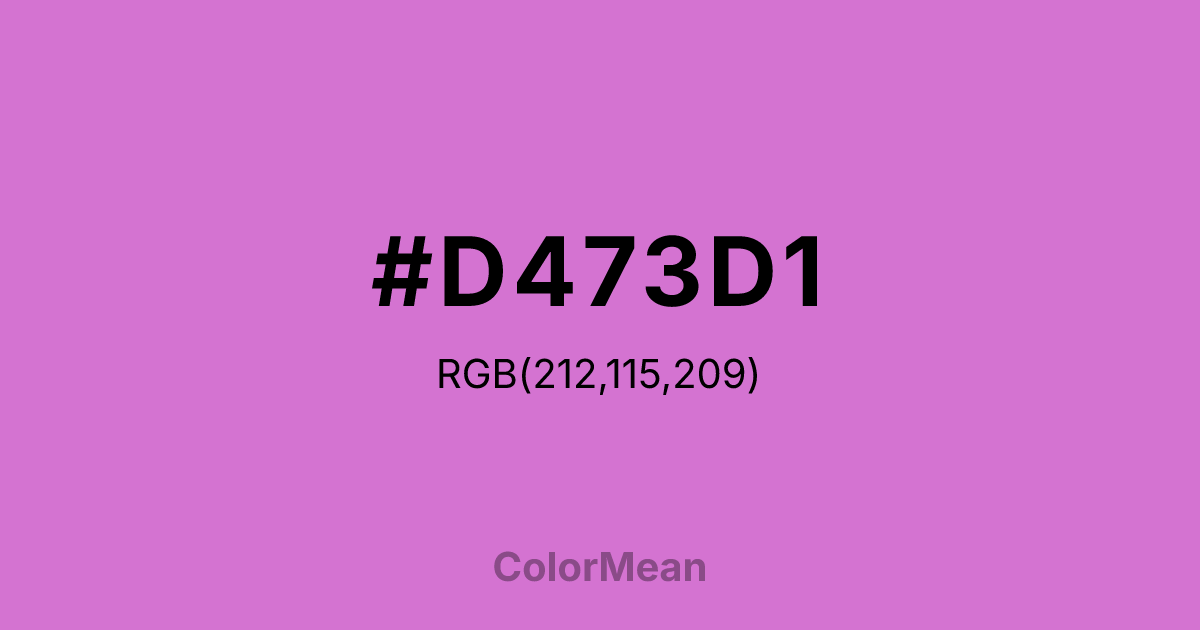 #D473D1 color swatch