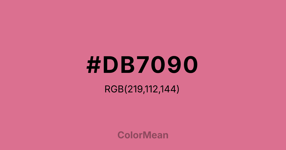 #DB7090 color swatch