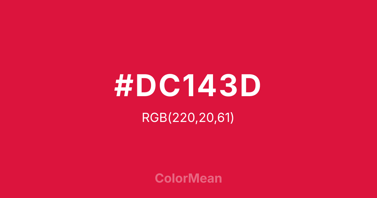 #DC143D color swatch